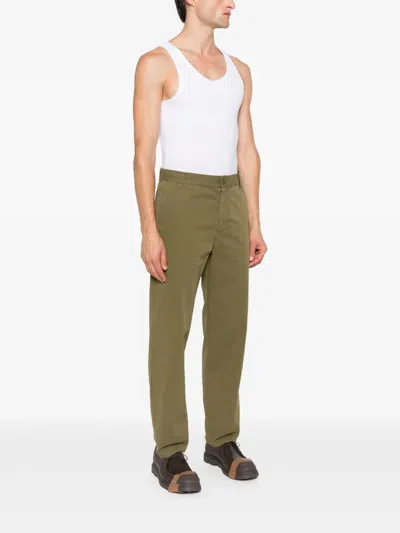 Apc Lawrence Chino With Belt Loops And Pockets In Green