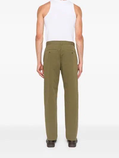Apc Lawrence Chino With Belt Loops And Pockets In Green
