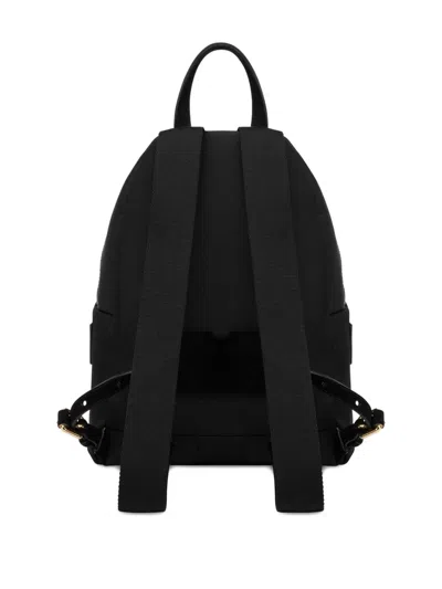 Moschino Logo-plaque Backpack In Black