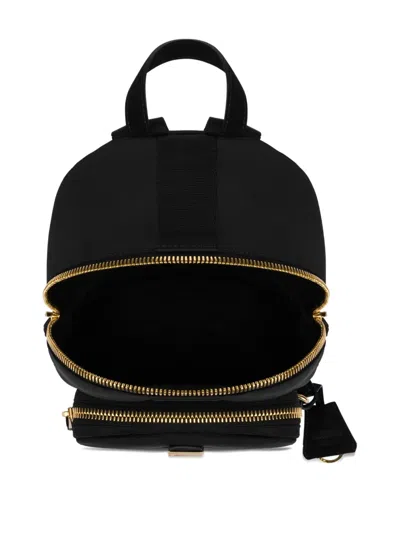 Moschino Logo-plaque Backpack In Black