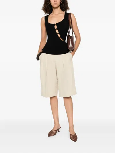 The Frankie Shop Bilbao Shorts In Neutral