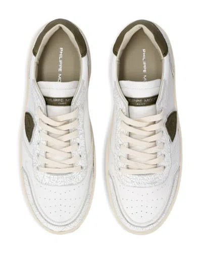 Philippe Model White Sneakers In White