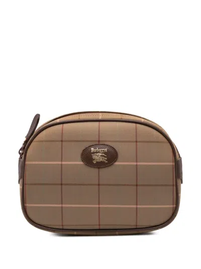 Pre-owned Burberry 20th Century Vintage Check Canvas Clutch Bag