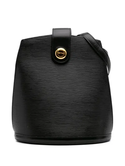 Pre-owned Louis Vuitton 1990-2025 Epi Cluny Shoulder Bag In Black