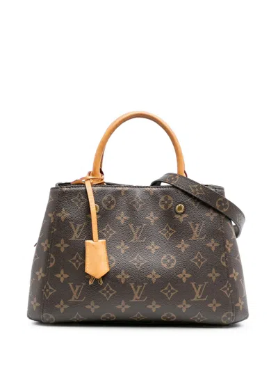 Pre-owned Louis Vuitton 2017 Monogram Montaigne Bb Satchel