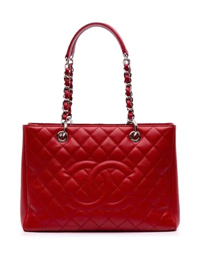 Pre-owned Chanel 2012-2013 Caviar Grand Shopping Tote Bag