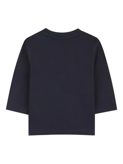 Bosswear Long-sleeve Logo T-shirt In Blue