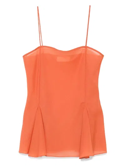 Racil Foundation Wool Tank Top In Orange