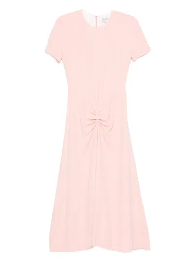 Victoria Beckham Short Sleeve Dress In Pink