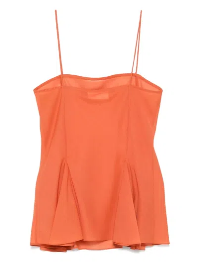 Racil Foundation Wool Tank Top In Orange