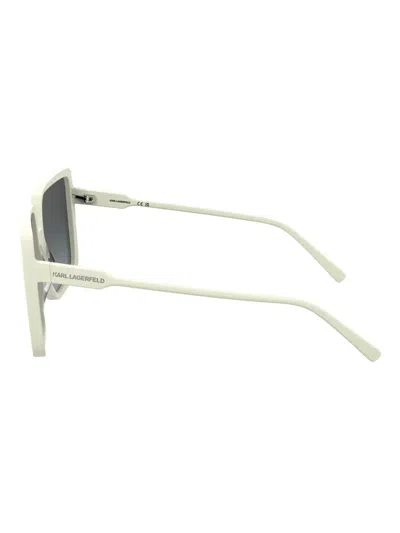 Karl Lagerfeld Rectangle-frame Sunglasses In Blue