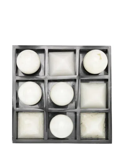 Jonathan Adler Como Tic-tac-toe Set In Gray