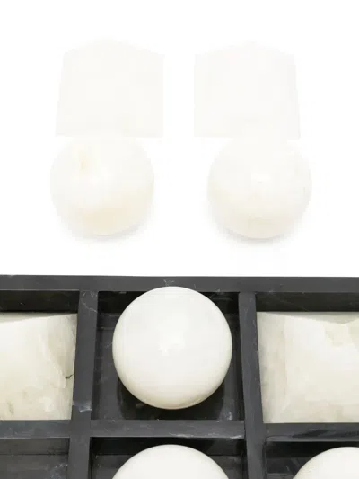 Jonathan Adler Como Tic-tac-toe Set In Gray