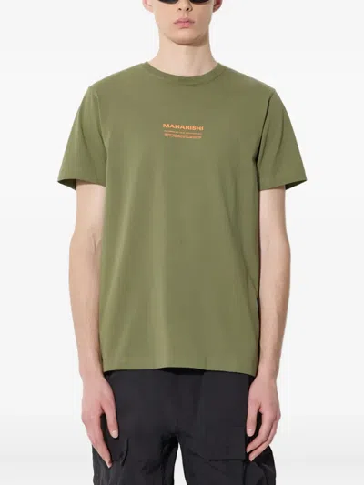 Maharishi Aum Logo-print T-shirt In Green