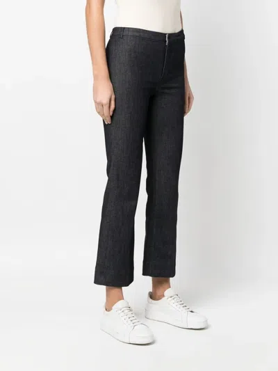 S Max Mara Cropped Bootcut Jeans In Black