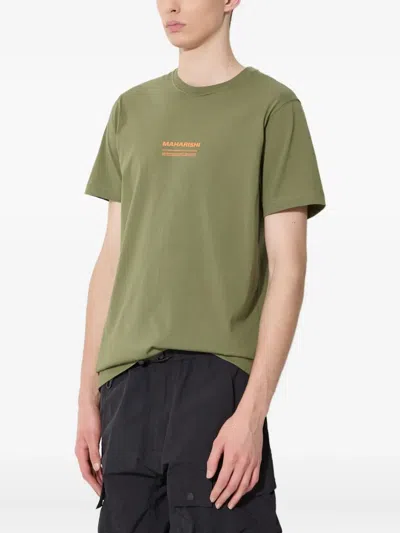 Maharishi Aum Logo-print T-shirt In Green