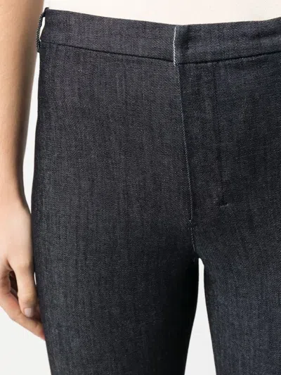 S Max Mara Cropped Bootcut Jeans In Black