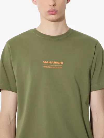 Maharishi Aum Logo-print T-shirt In Green