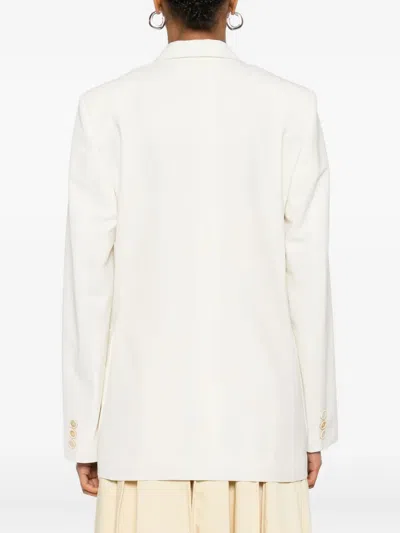 Marni Blazer In Beige Wool In White