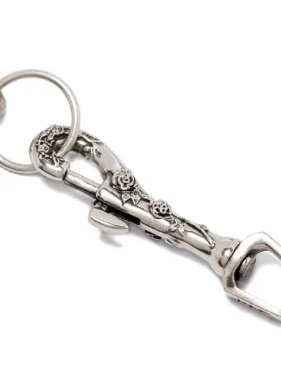 Enfants Riches Deprimes Rose-embellished Chain Necklace In Metallic