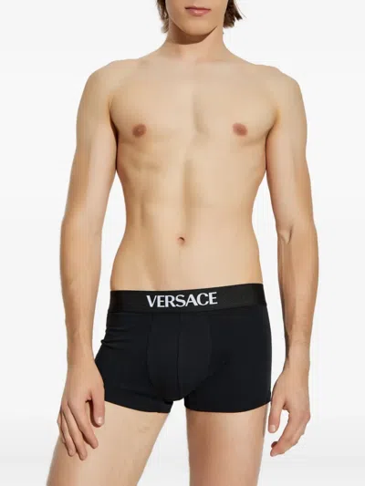 Versace Logo-band Boxer (pack Of Two) In Multi