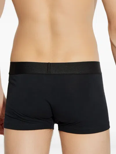 Versace Logo-band Boxer (set Of Three) In Black