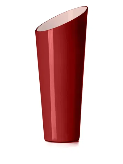 Ivv Glass Vase In Red