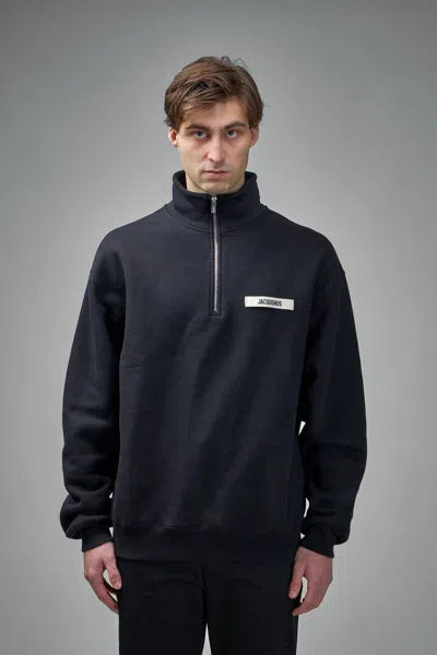 Jacquemus Grog Grain Zip-neck Sweatshirt