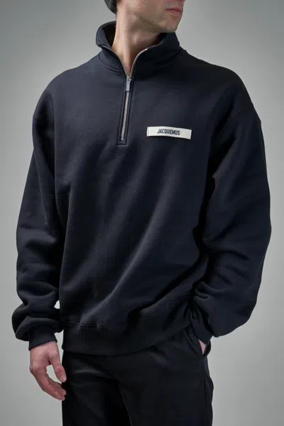 Jacquemus Grog Grain Zip-neck Sweatshirt