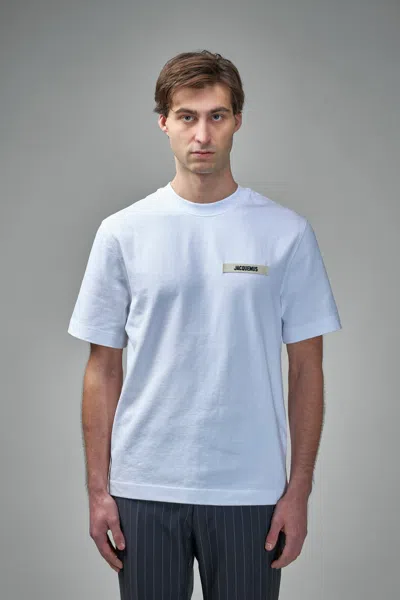 Jacquemus Le T-shirt Gros Grain T-shirt In Blue