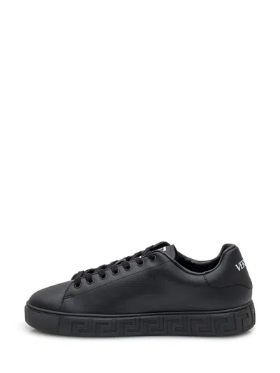 Versace Greek Sneakers With Logo In Multi