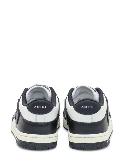Amiri Contemporary Black Sneakers With Elevated Midsole In White