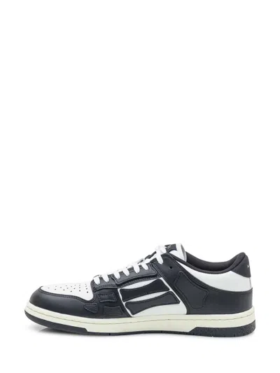 Amiri Contemporary Black Sneakers With Elevated Midsole In White