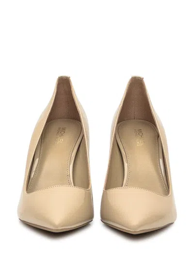 Michael Kors Alina Flex Pump Pumps In Powder Leather In Gold