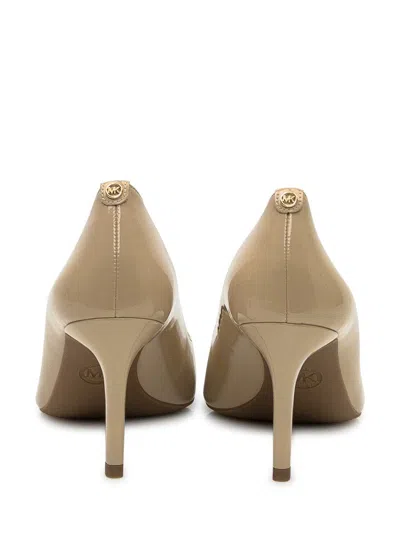 Michael Kors Alina Flex Pump Pumps In Powder Leather In Gold
