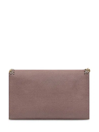 Stella Mccartney Womens Moss Falabella Faux-leather Chain Wallet In Brown