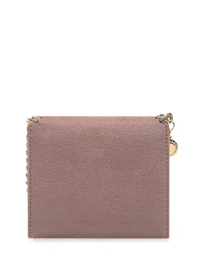 Stella Mccartney Falabella Small Flap Wallet In Brown