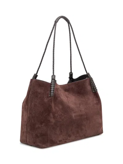 Etro Suede Leather Shoulder Bag