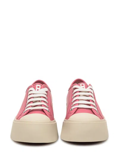 Marni Pablo Platform Sole Lace-up Sneakers In Pink