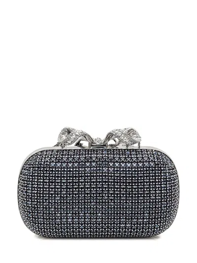 Self-portrait Chainmail Clutch Bag With Bow