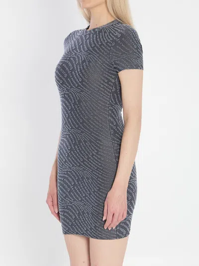 Alexander Wang Mini Dress In Graphite In Gray