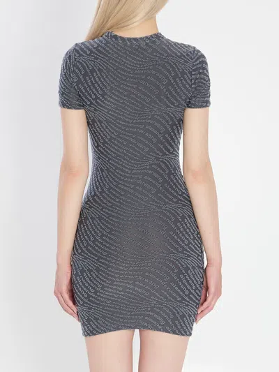 Alexander Wang Mini Dress In Graphite In Gray