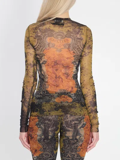 Jean Paul Gaultier Printed Tops In Multi