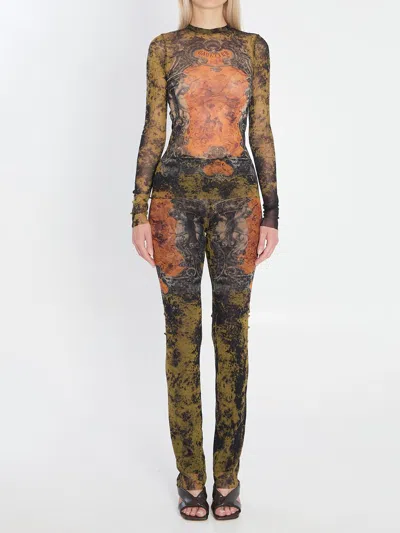 Jean Paul Gaultier Printed Tops In Multi