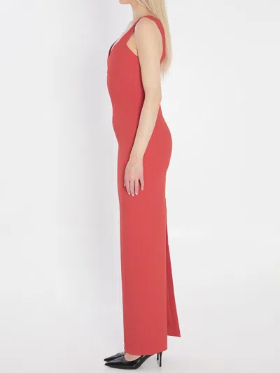 Solace London Nalani Maxi Dress In Orange