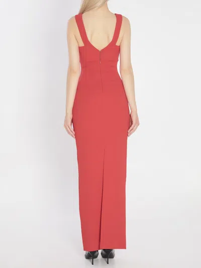 Solace London Nalani Maxi Dress In Orange