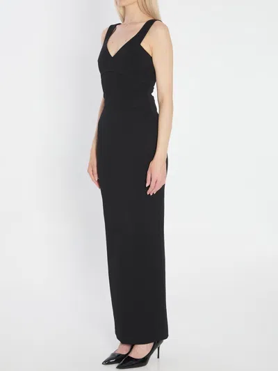 Solace London Nalani Crepe Maxi Dress In Multi