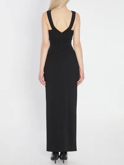 Solace London Nalani Crepe Maxi Dress In Multi