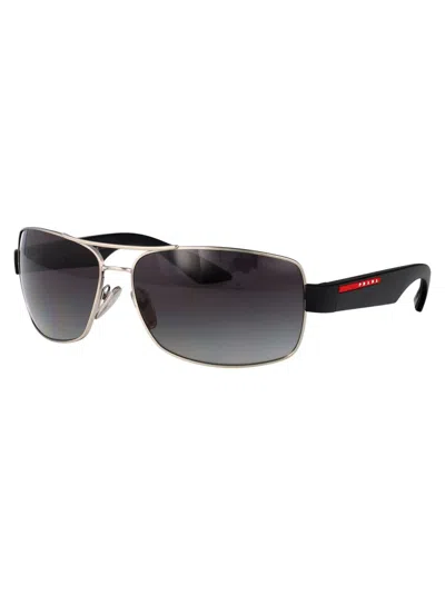 Prada Linea Rossa Man Sunglass Ps 50zs In Brown