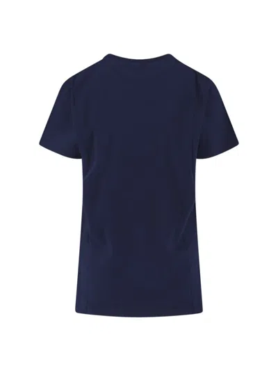 Vivienne Westwood Crew Neck Graphic Print Short Sleeves Top In Blue
